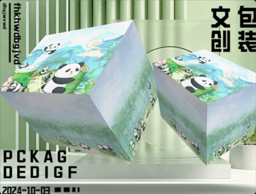 八音盒熊貓包裝設計